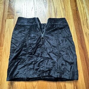 Free People Black Velvit Skirt